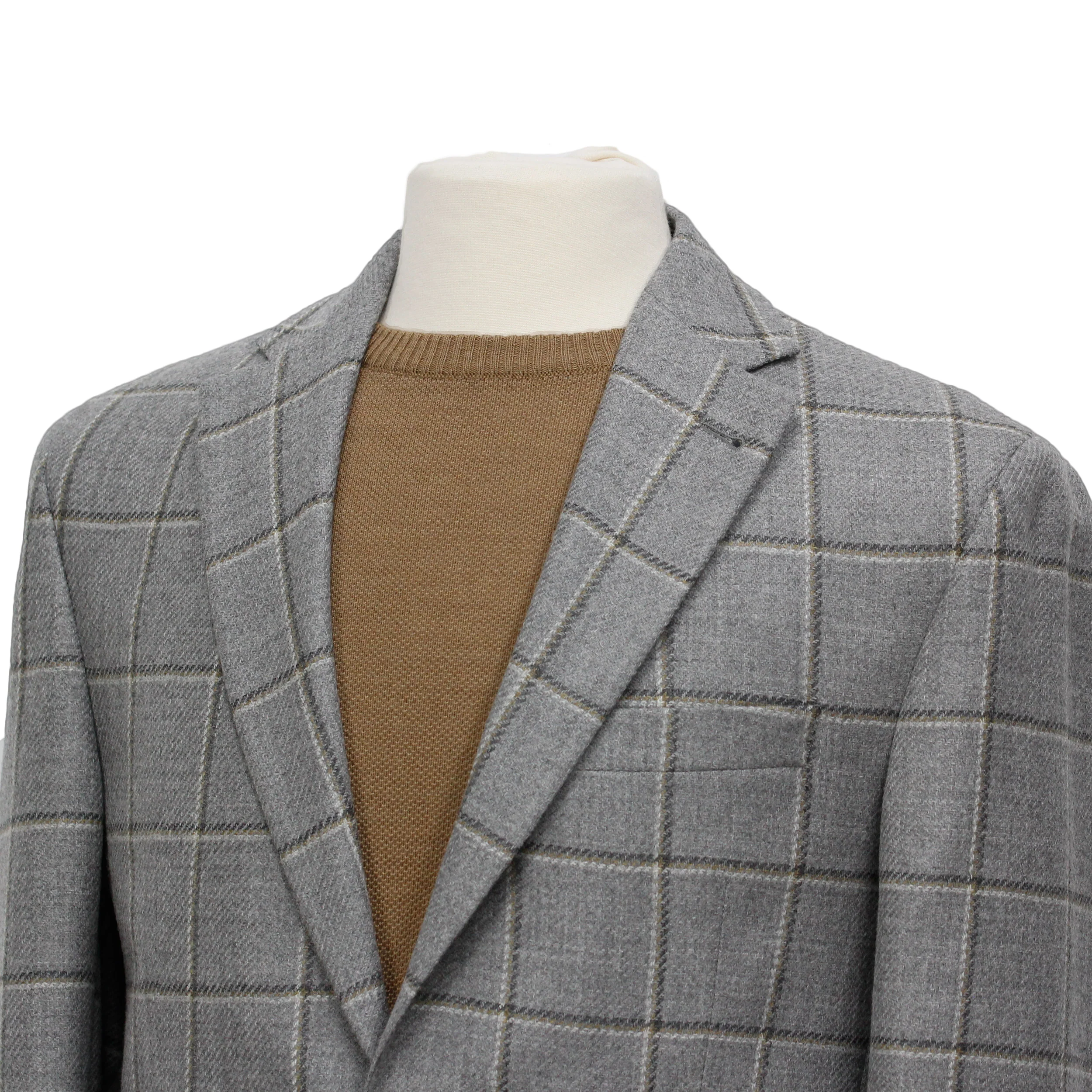 Gray Check Unconstructed Midland Contemporary Fit Sport Jacket - Jack Victor - Image 2