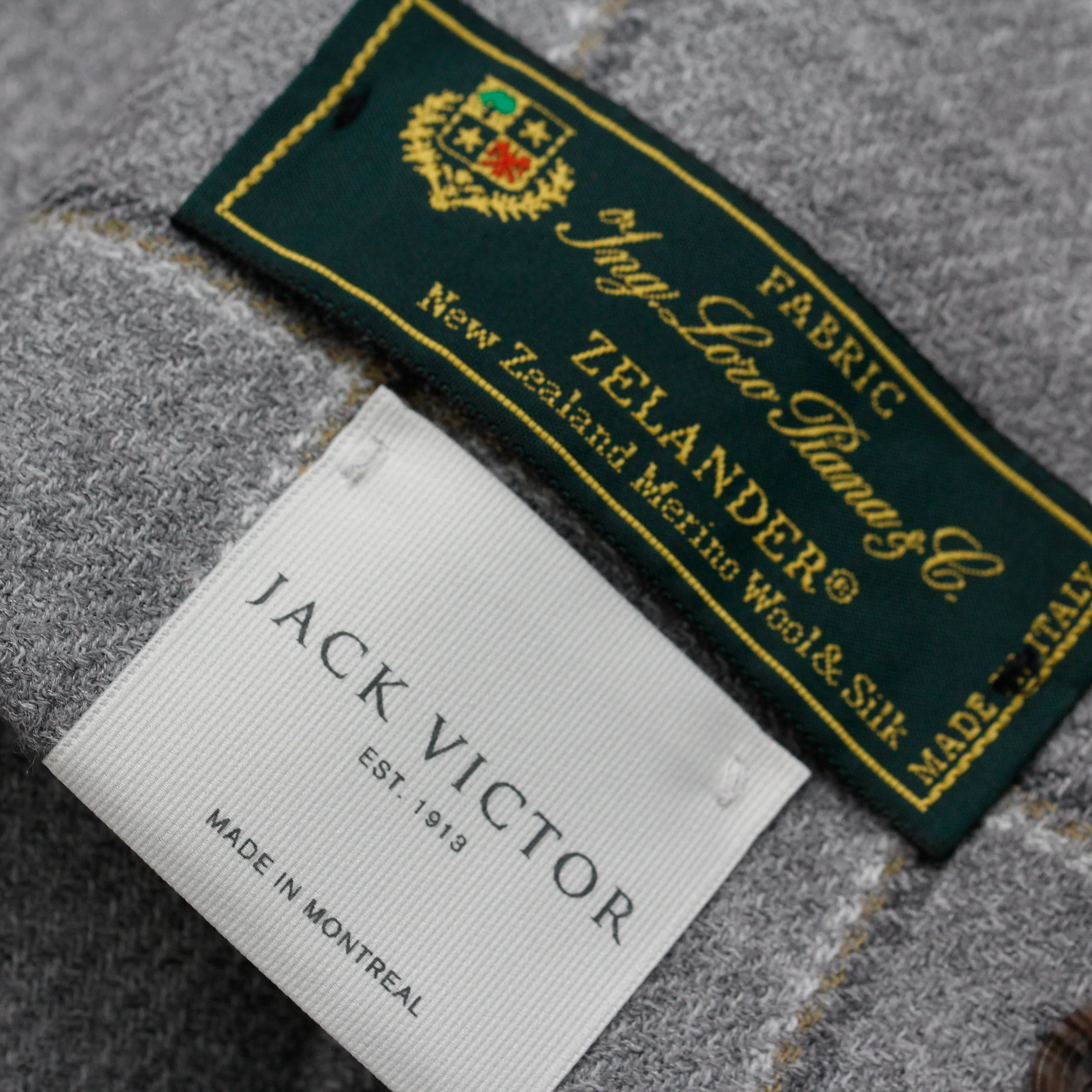 Gray Check Unconstructed Midland Contemporary Fit Sport Jacket - Jack Victor - Image 3