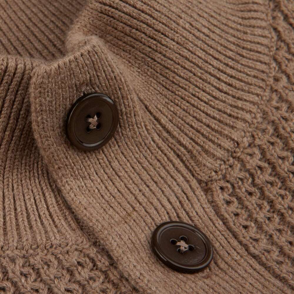 Beige Chunky Cotton-Cashmere Sweater - Stenströms - Image 4