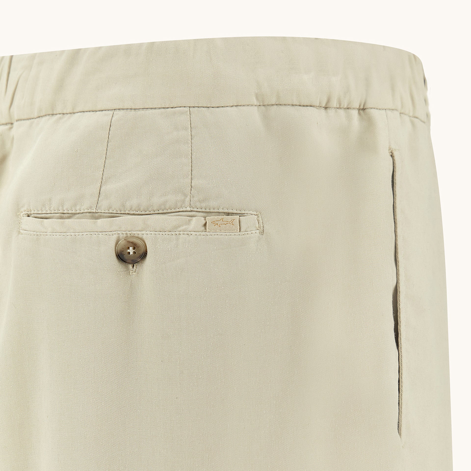 Beige XSoft Garment-Dyed Lyocell Bermuda Shorts w/ Drawstring - Paul & Shark - Image 6
