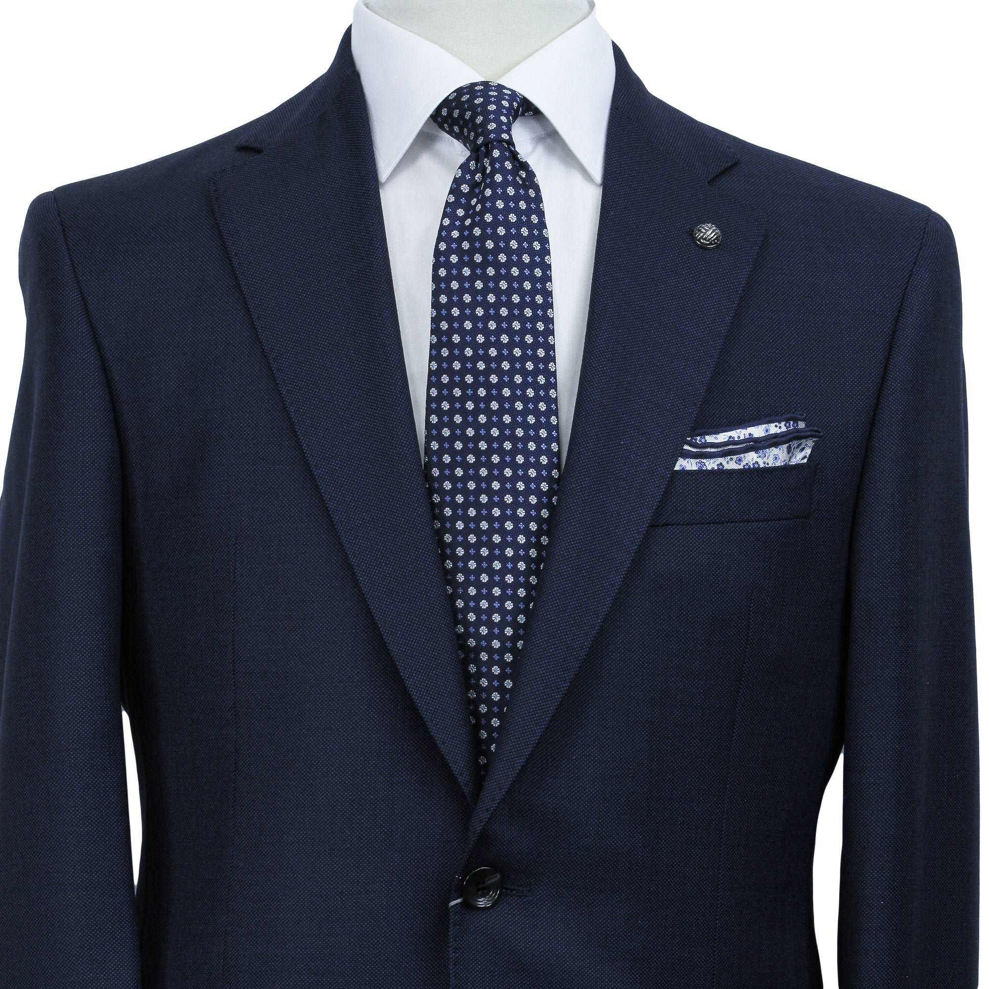 Blue Birdseye Drago Wool Esprit Modern Fit Suit - Jack Victor - Image 3