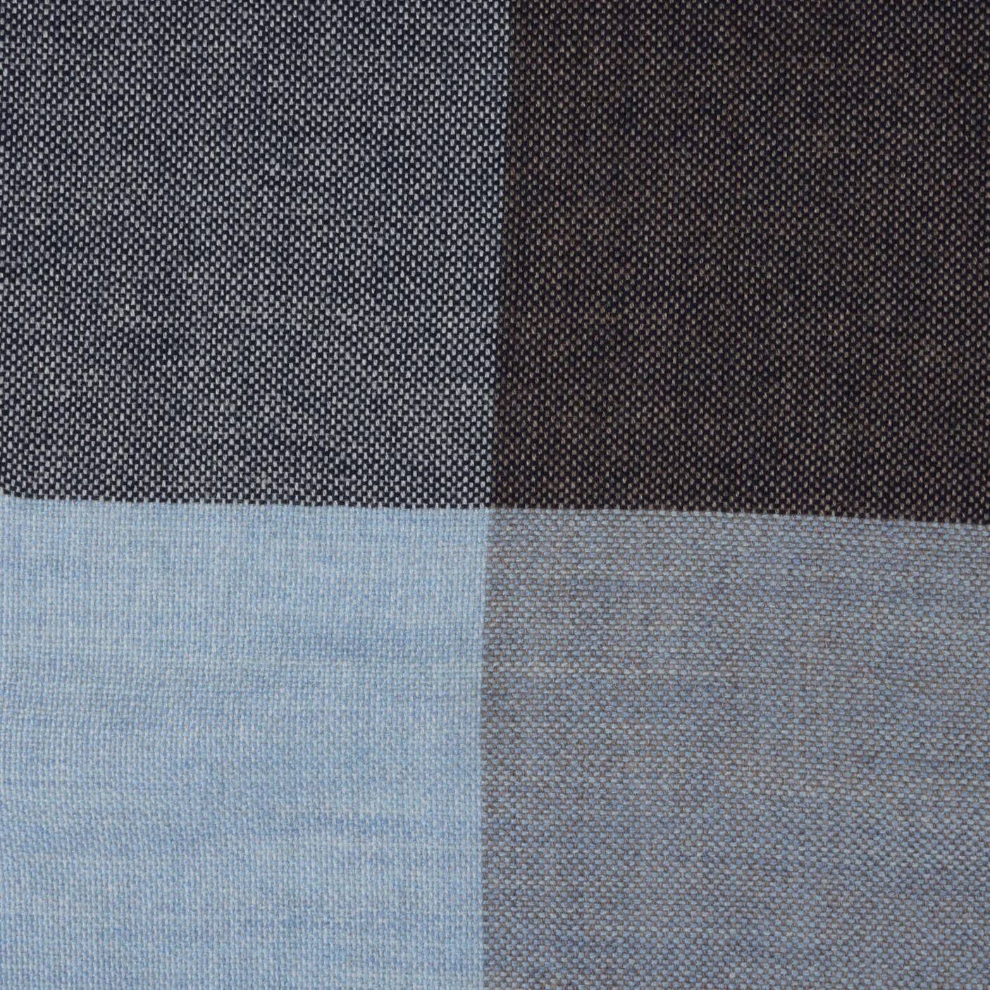Blue & Brown Wool Scarf - Stenströms - Image 2