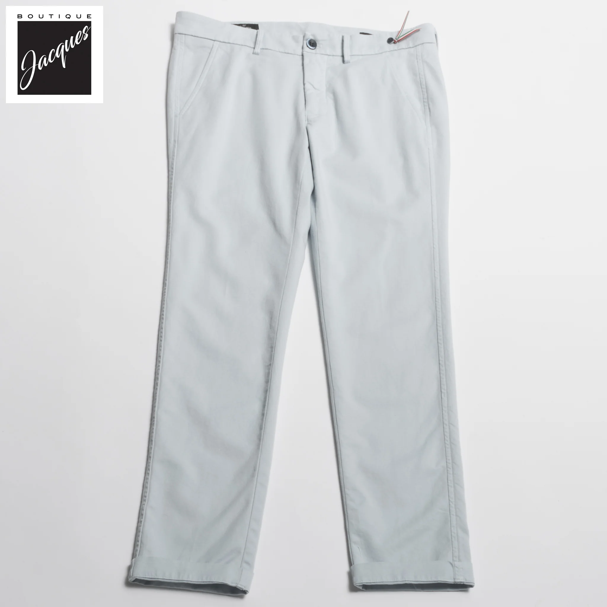 Blue Fog Chino Gaberdine Stretch - Mason's - Image 5