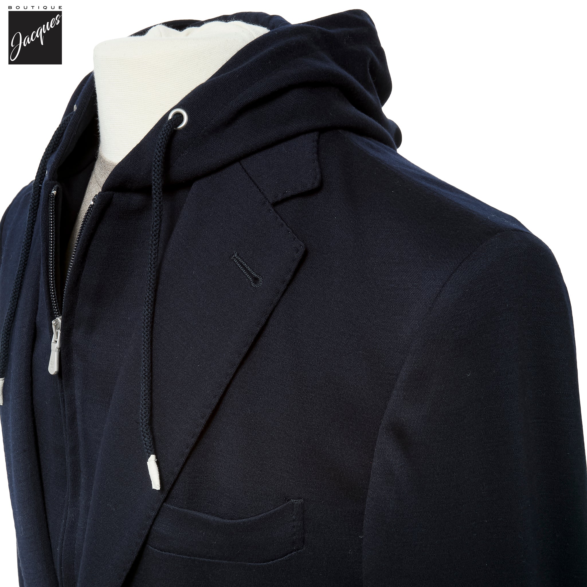 Blue Super 150's Wool Knitted Hybrid Sport Jacket - ELEVENTY PLATINUM - Image 9