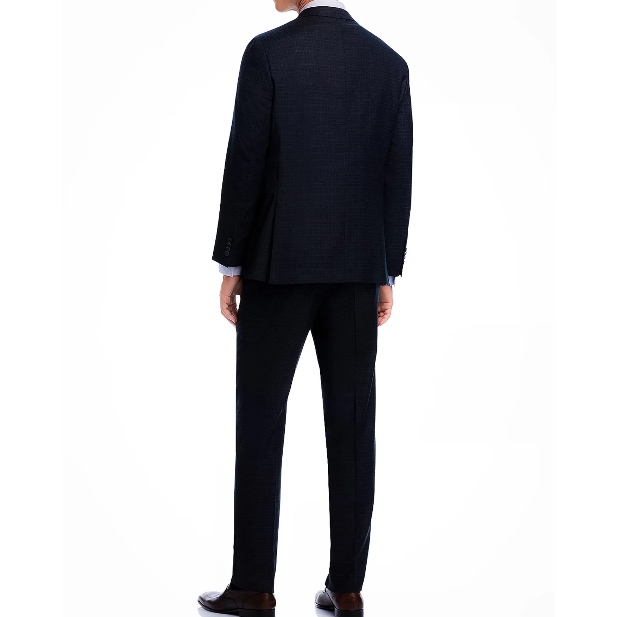 Blue Micro-Check Crepe Finish Esprit Modern Fit Suit - Jack Victor - Image 4