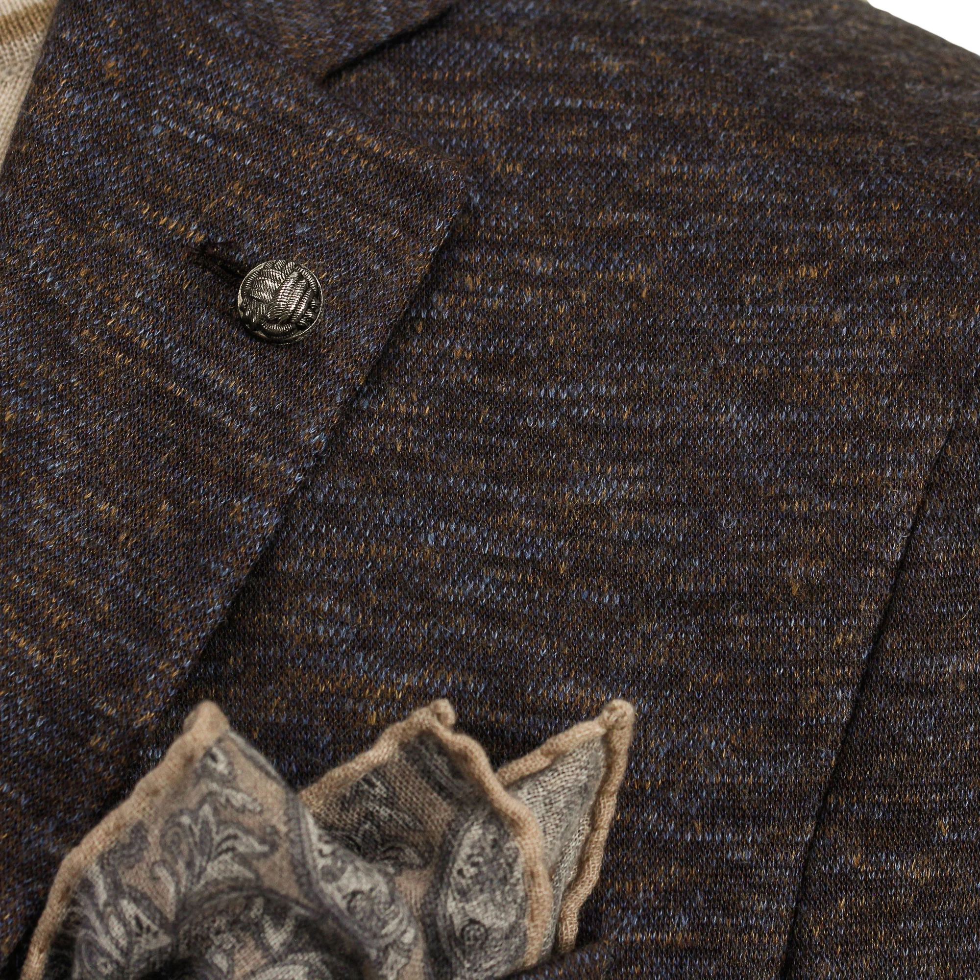 Brown Mélange Wool & Silk Hartford Contemporary Fit Sport Coat - Jack Victor - Image 12