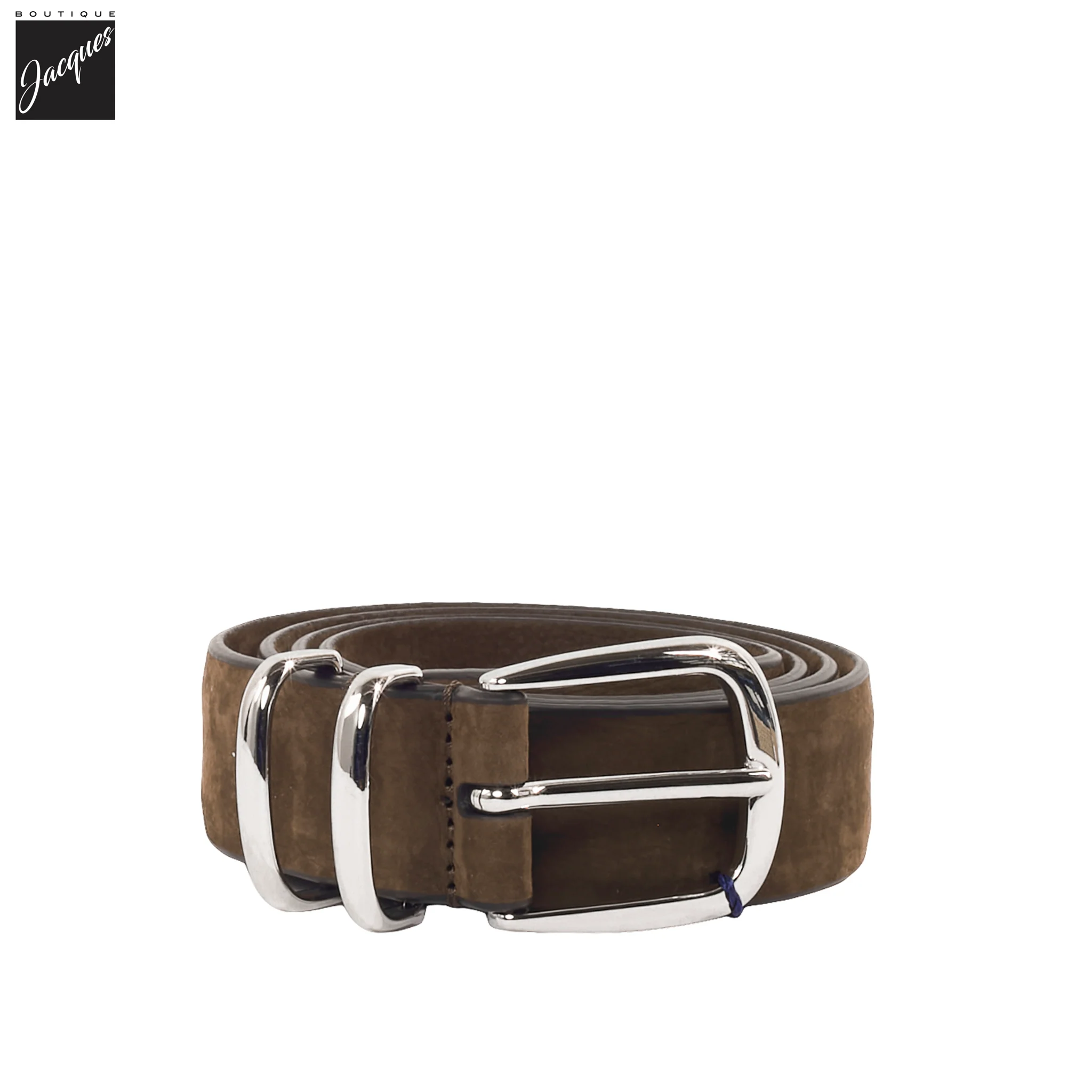 Brown Soft Nubuck Suede Leather Casual Belt - Anderson's