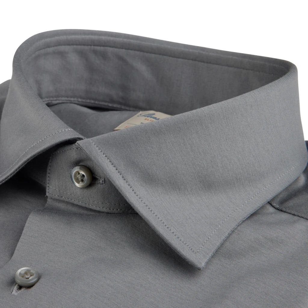 Casual Grey Jersey Shirt - Stenströms - Image 2