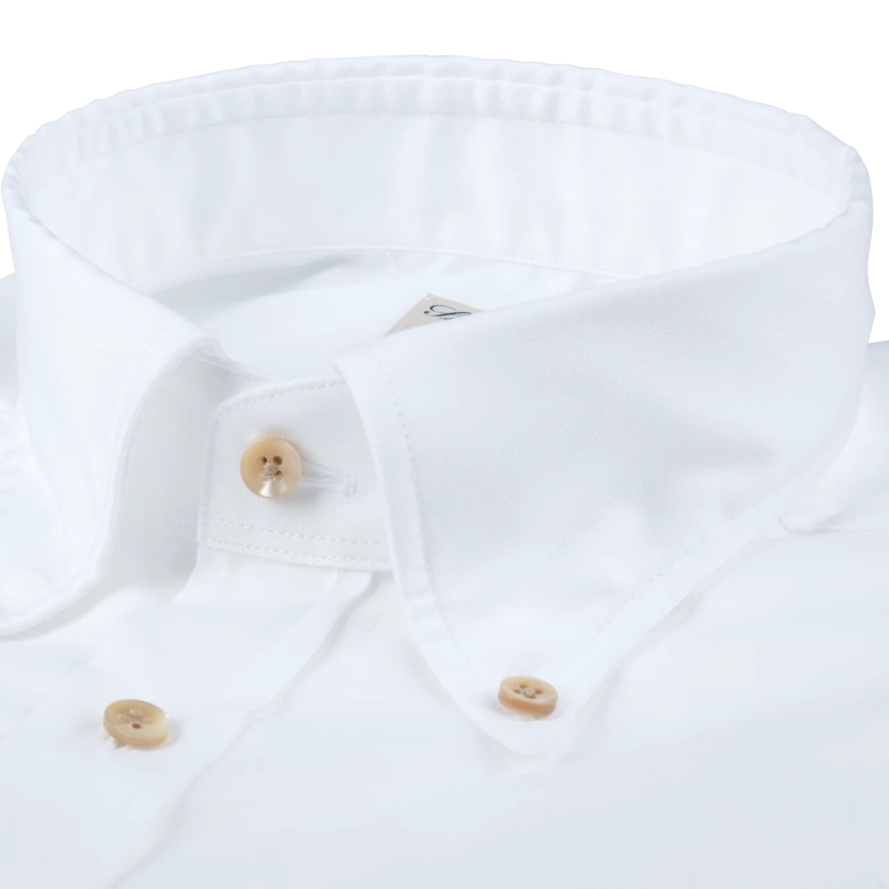 Casual White Fitted Body Oxford Shirt - Stenströms - Image 2