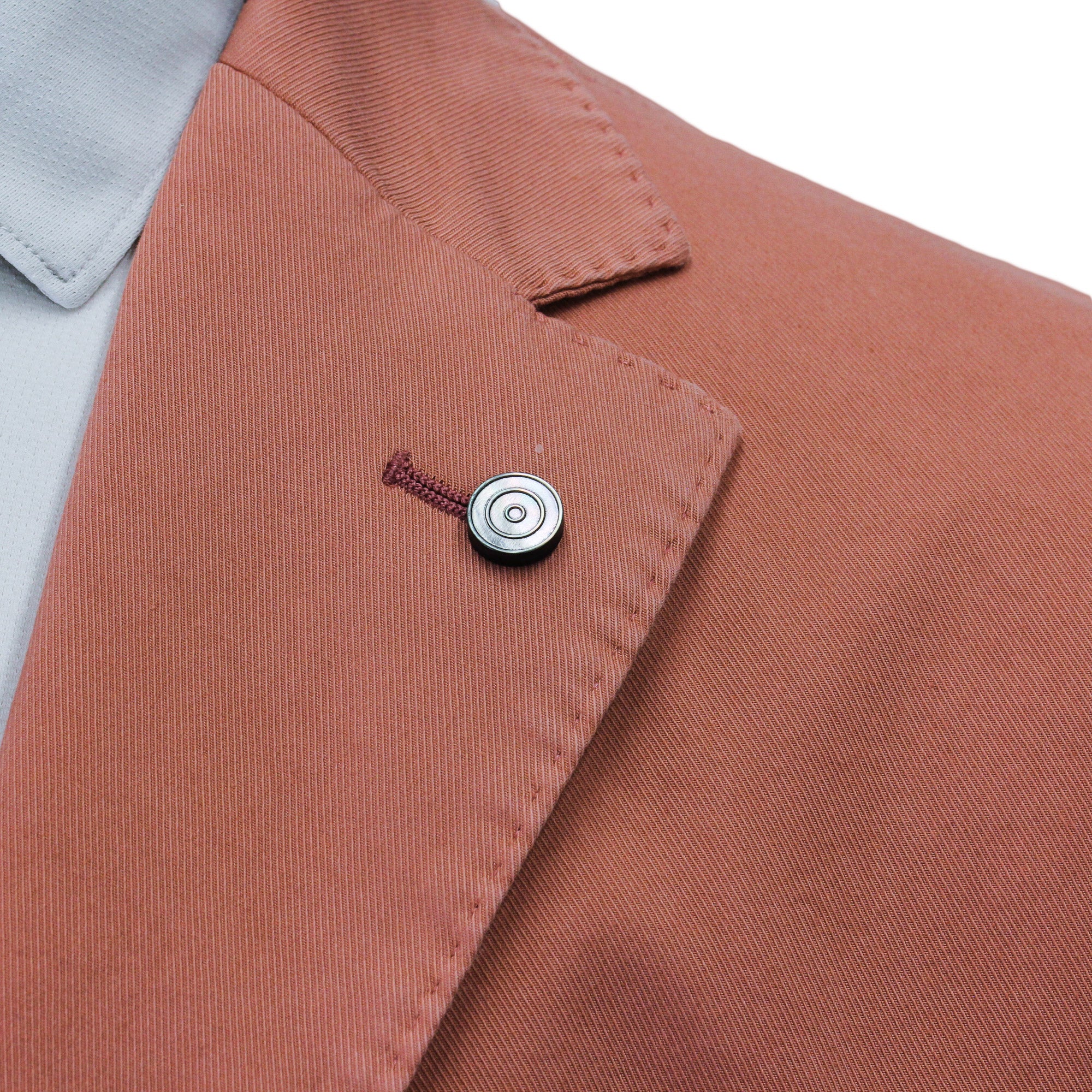 Coral Orange Eames Modern Fit Unconstructed Cotton Stretch Jacket - Jack Victor - Image 6
