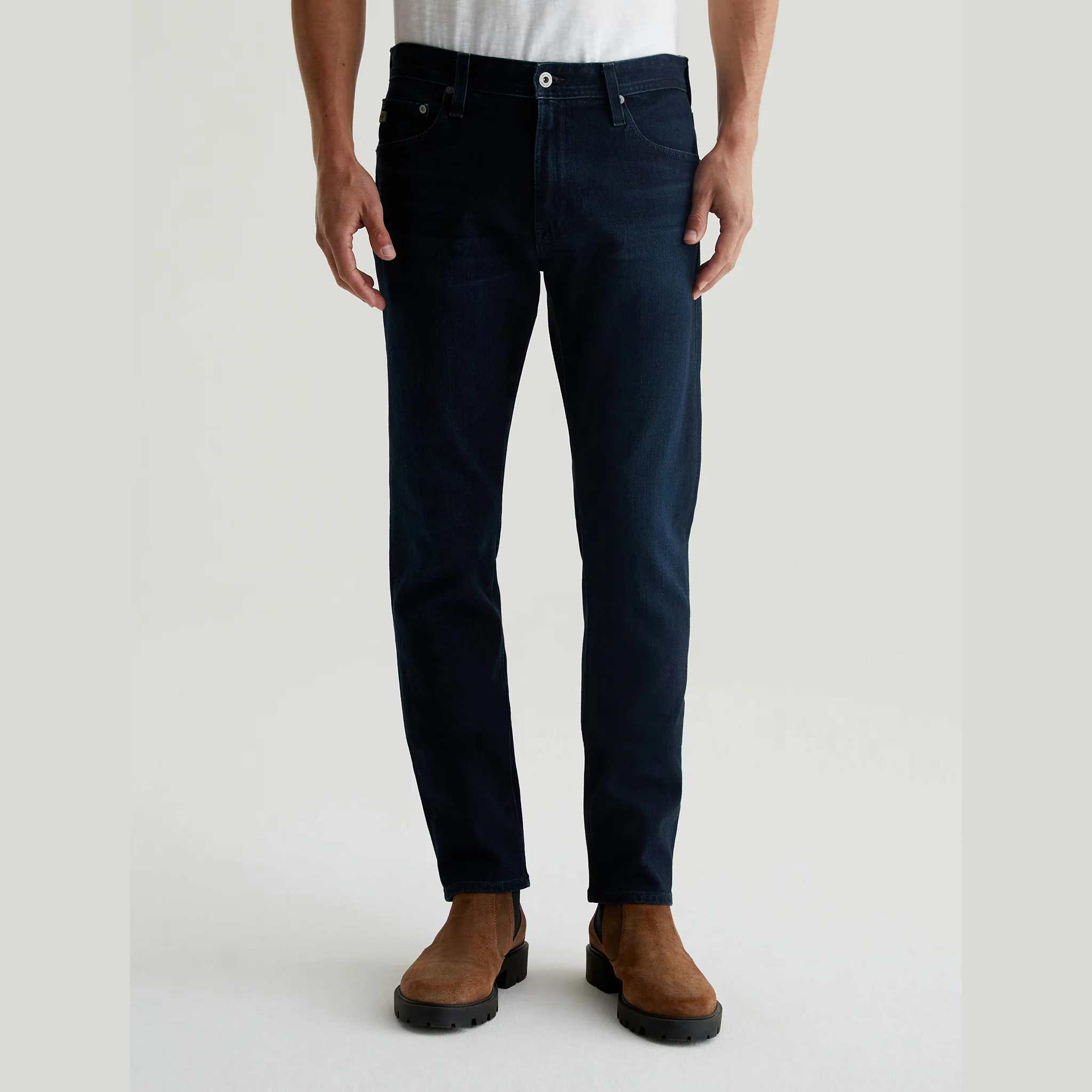 Dark Blue Bundled 360 Stretch Modern Slim Fit Jeans - AG