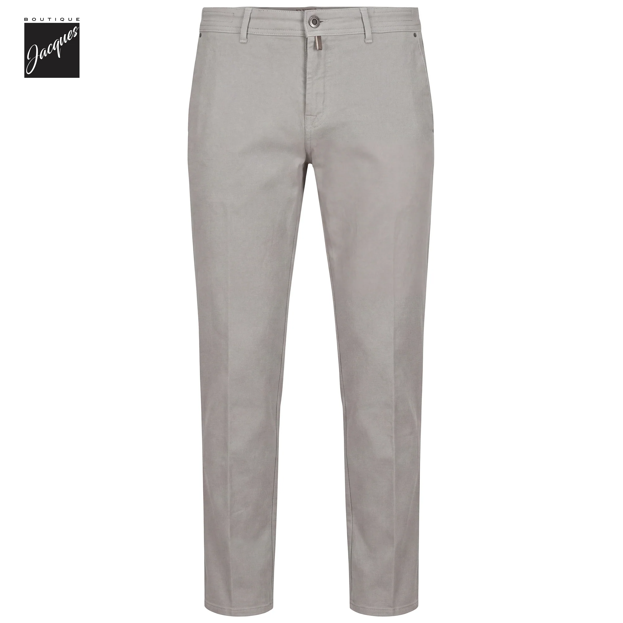 Gray Garment-Dyed Cotton-Blend Stretch Selvedge Denim Trouser - Berwich
