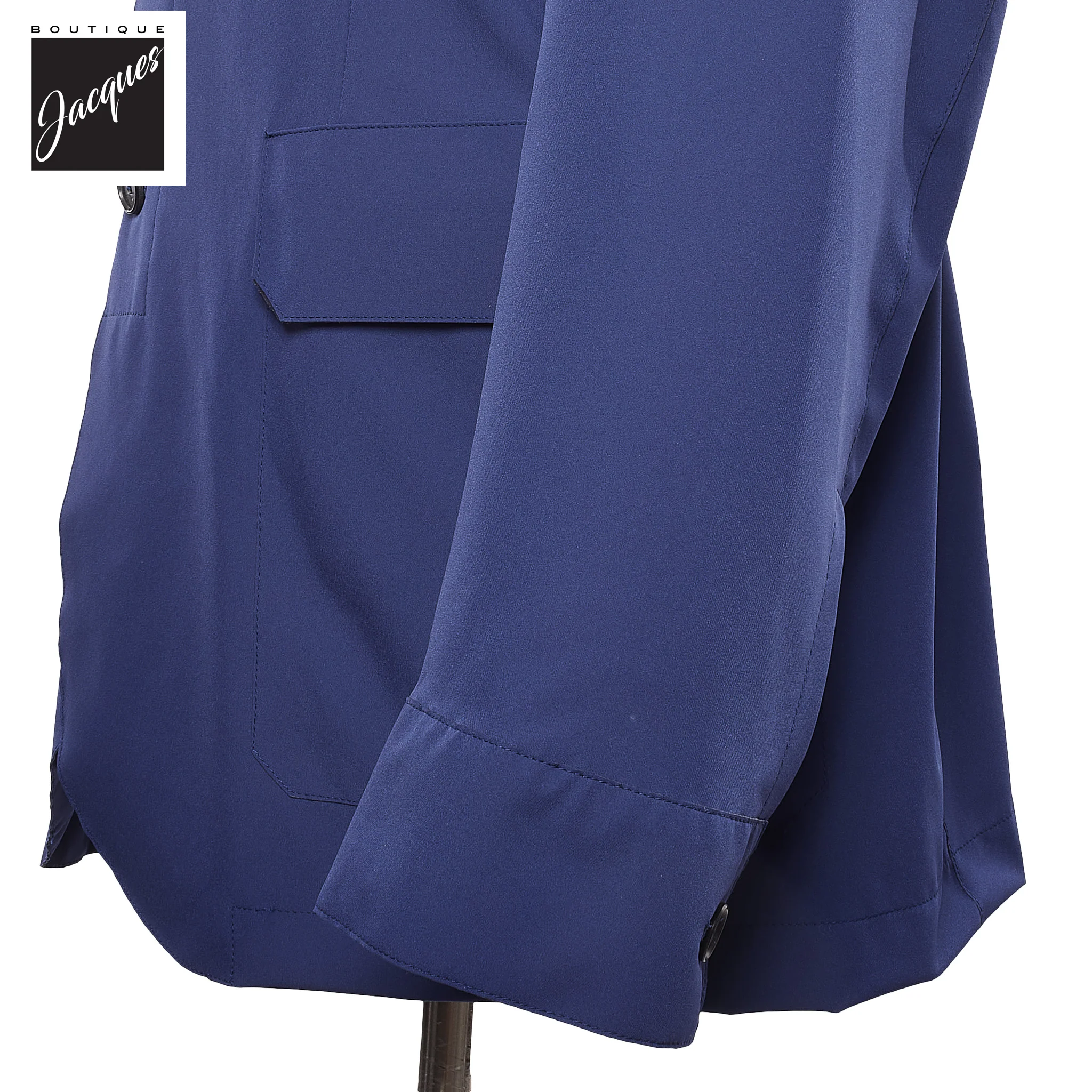High Blue Nylon Technical Chore Jacket - MANTO - Image 3