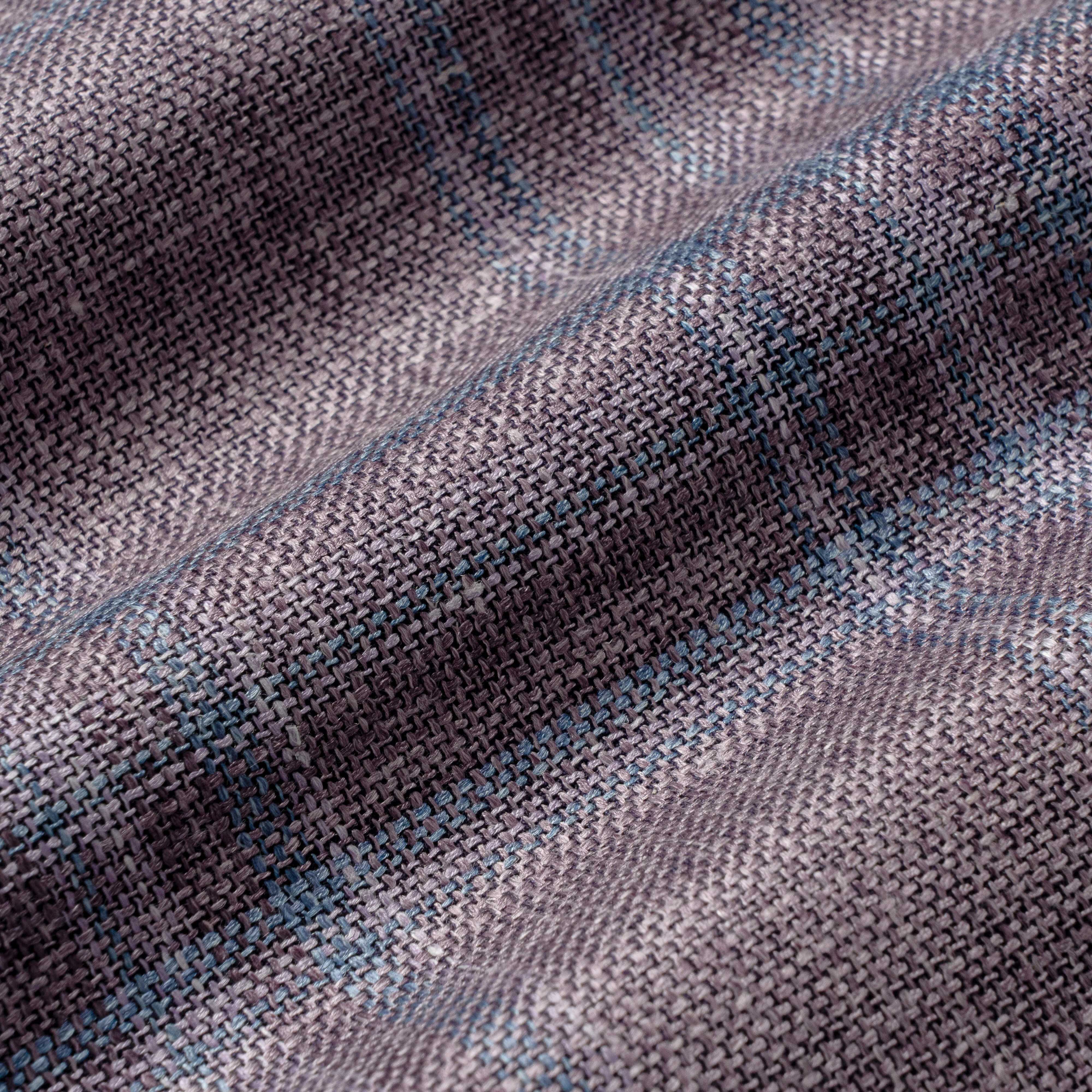 Lavender Check Wool/Silk/Linen Midland Contemporary Fit Sport Jacket - Jack Victor - Image 4