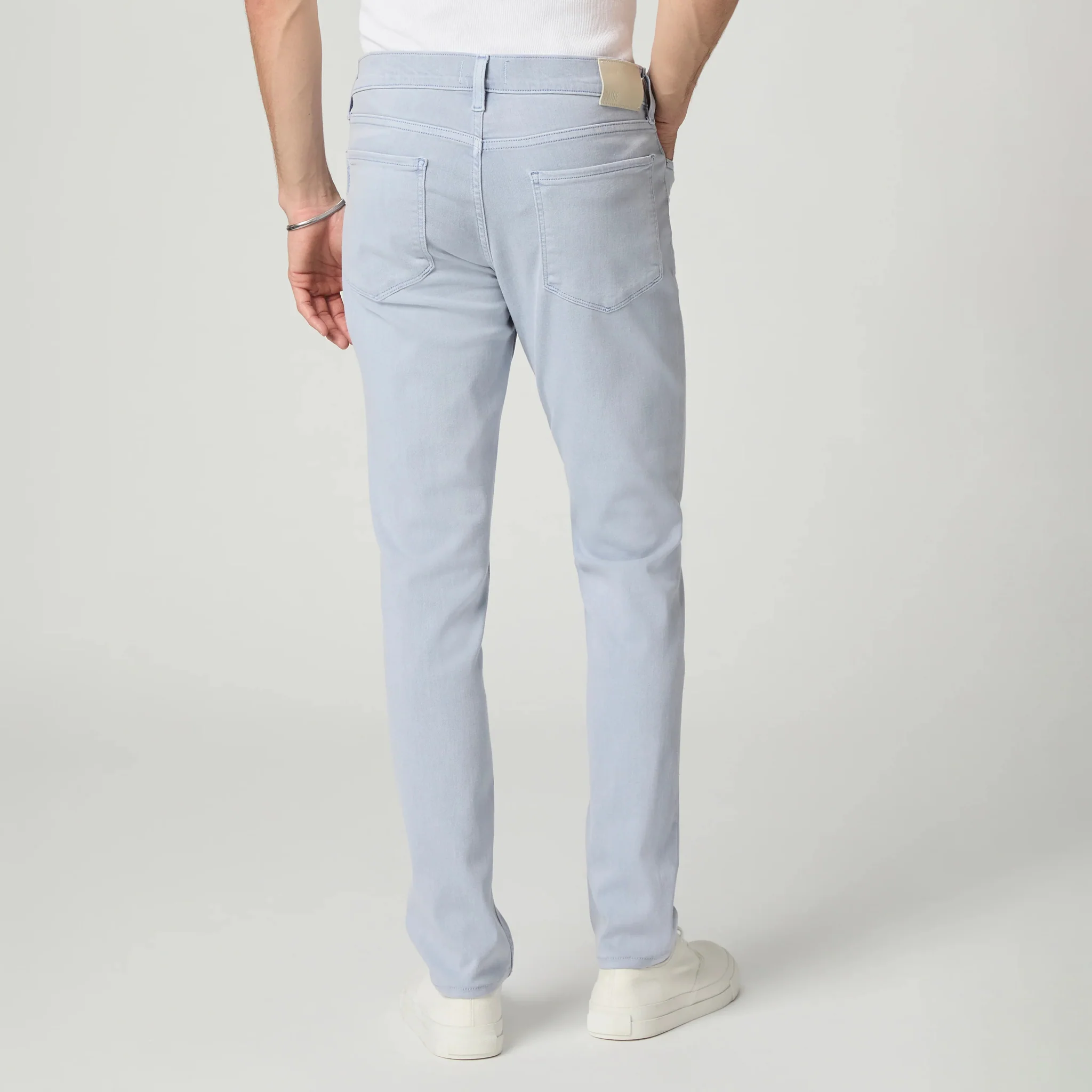 Lennox - Sea Blue - Slim Fit Transcend Jeans - PAIGE - Image 4
