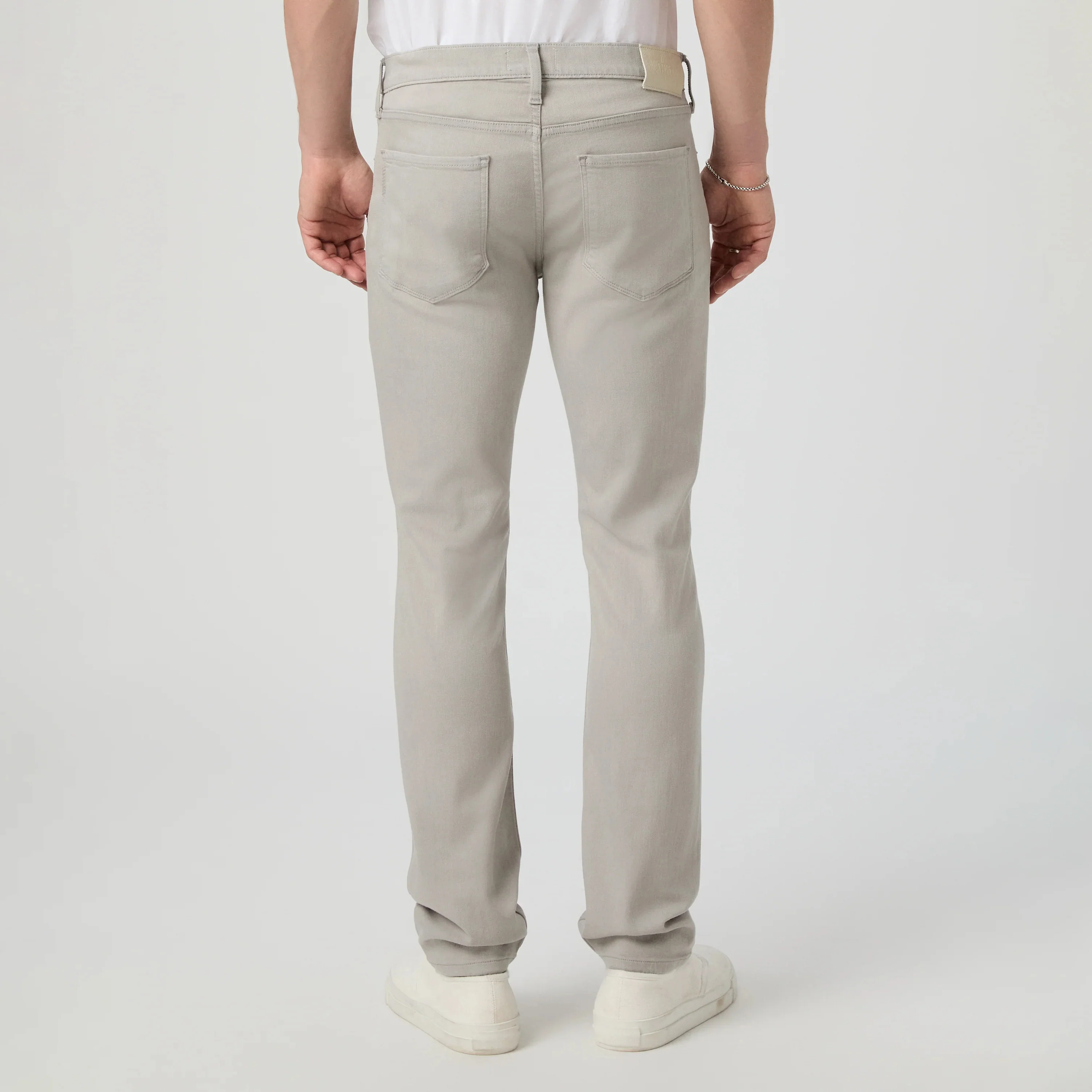 Lennox - Shark Skin - Light Gray Transcend Five Pocket Pant - PAIGE - Image 4