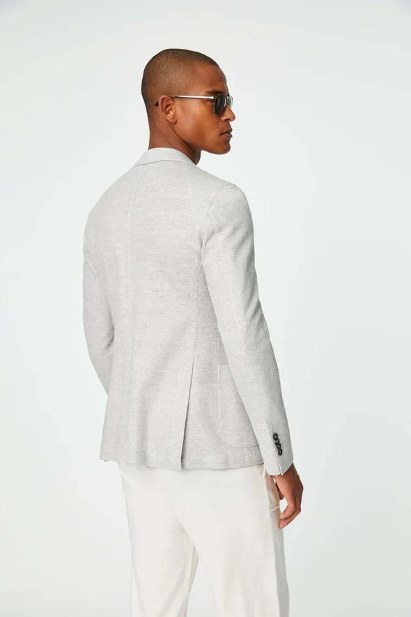 Light Gray Unconstructed Jacket - LBM 1911 - Image 5
