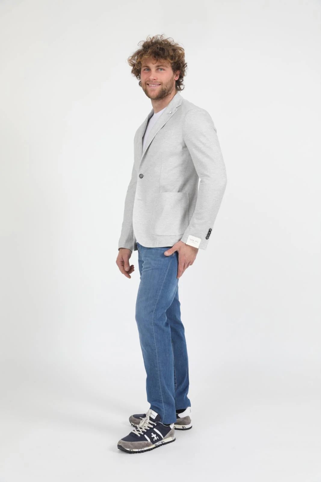 Light Gray Unconstructed Jacket - LBM 1911 - Image 6