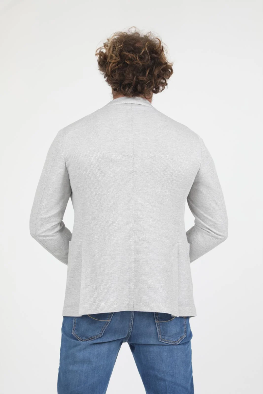 Light Gray Unconstructed Jacket - LBM 1911 - Image 8