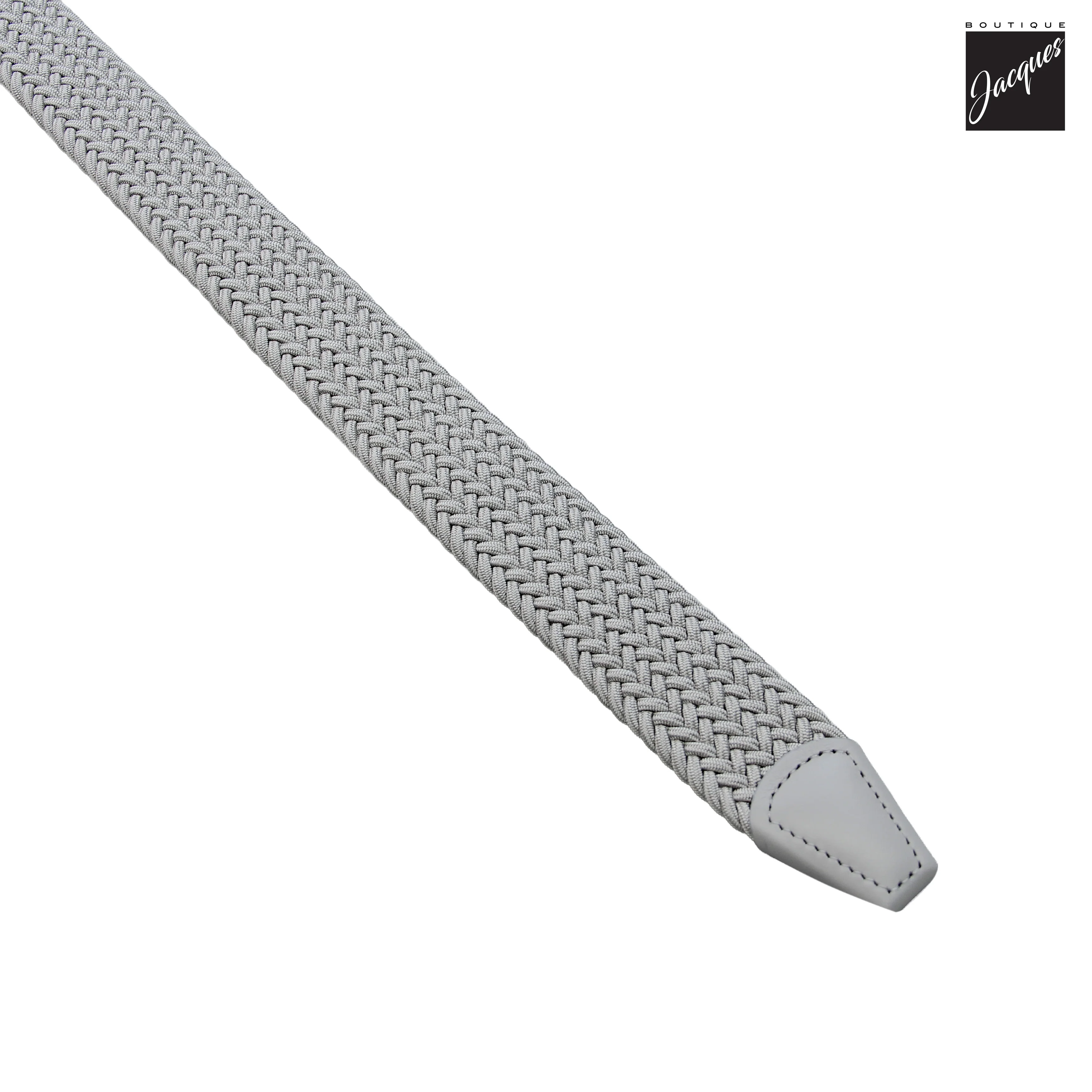 Light Gray Woven Elastic Belt - Anderson's - Image 4