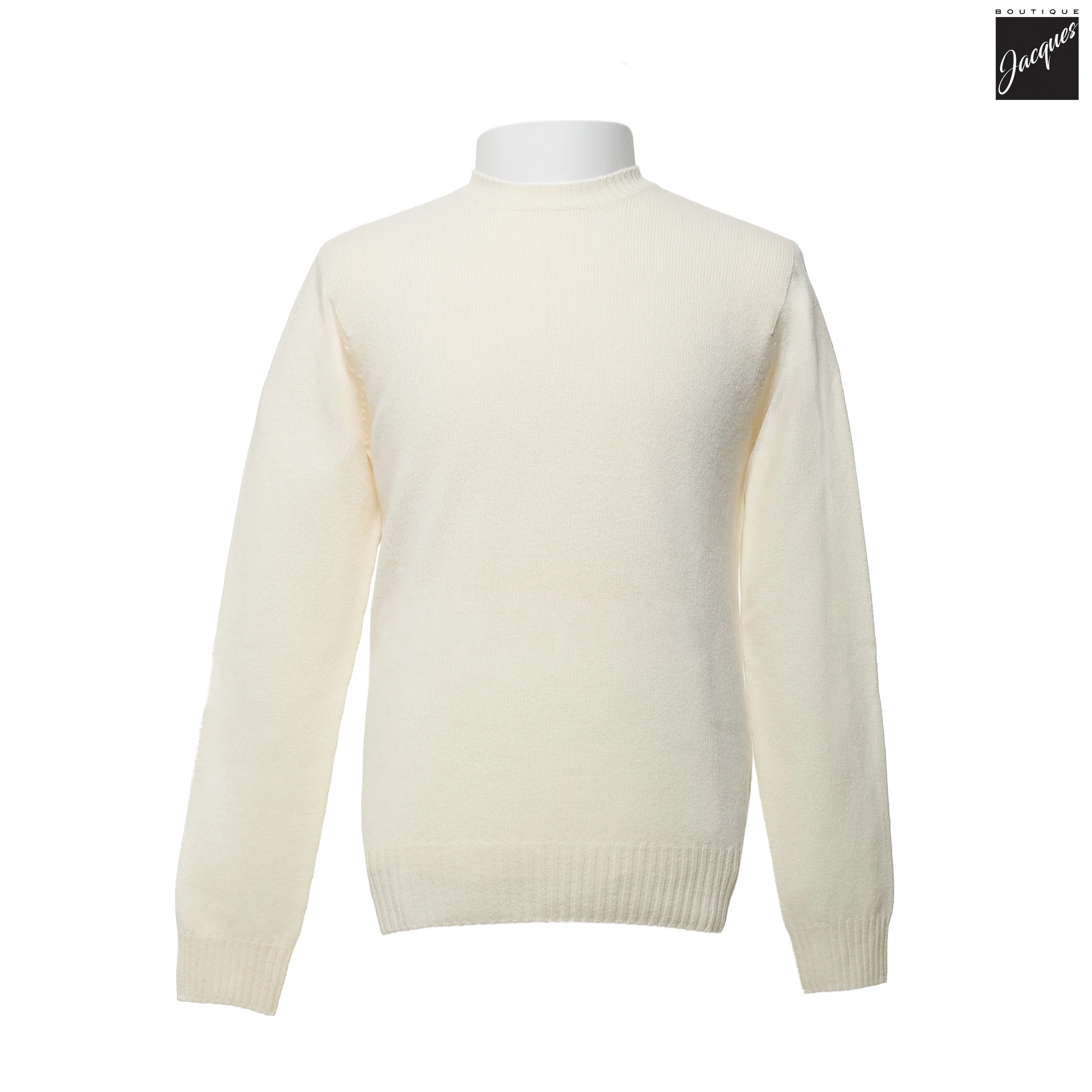 Milk Extra-Fine Air Wool Crewneck Sweater - Fradi