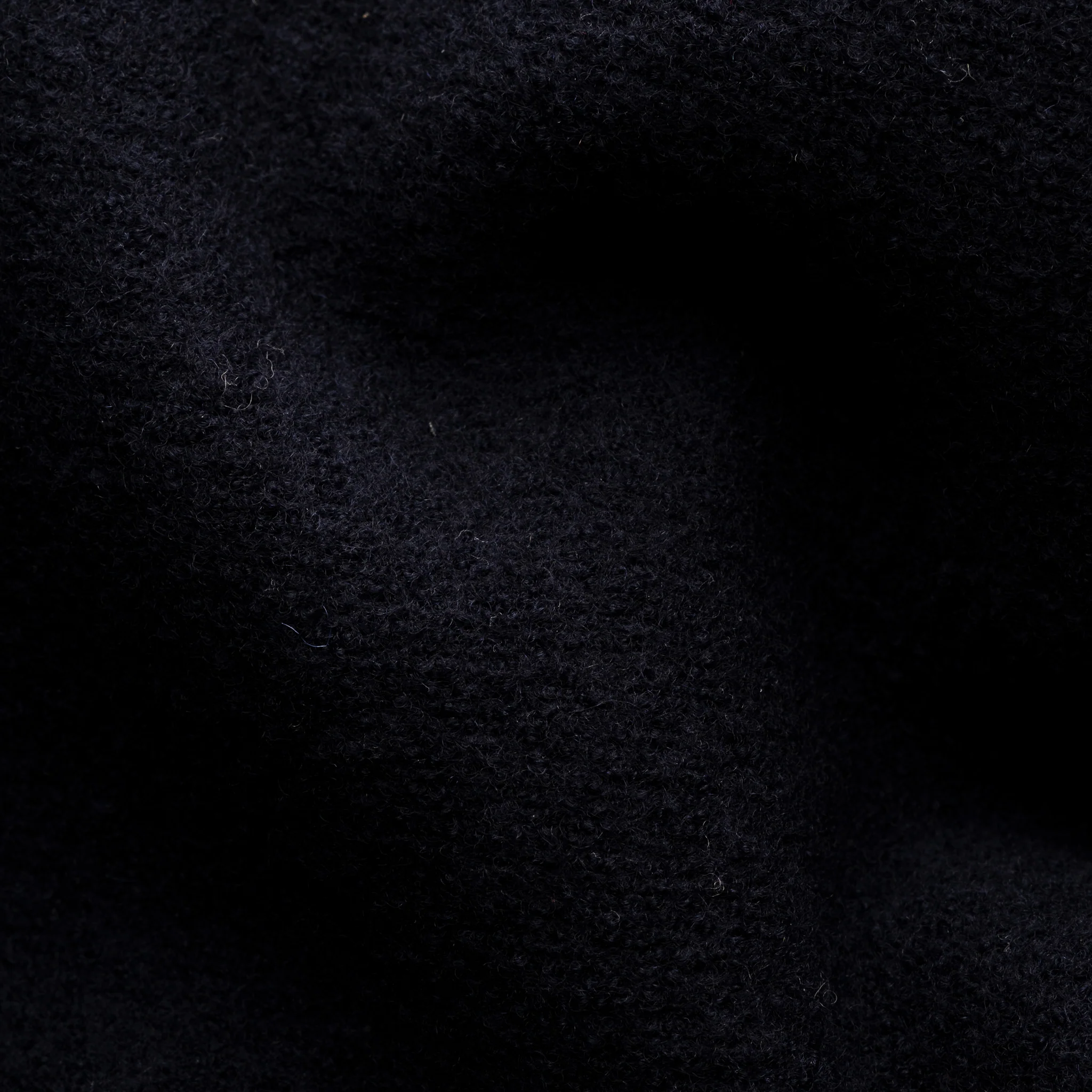 Navy Blue Boiled Wool Overshirt - ETON - Image 9
