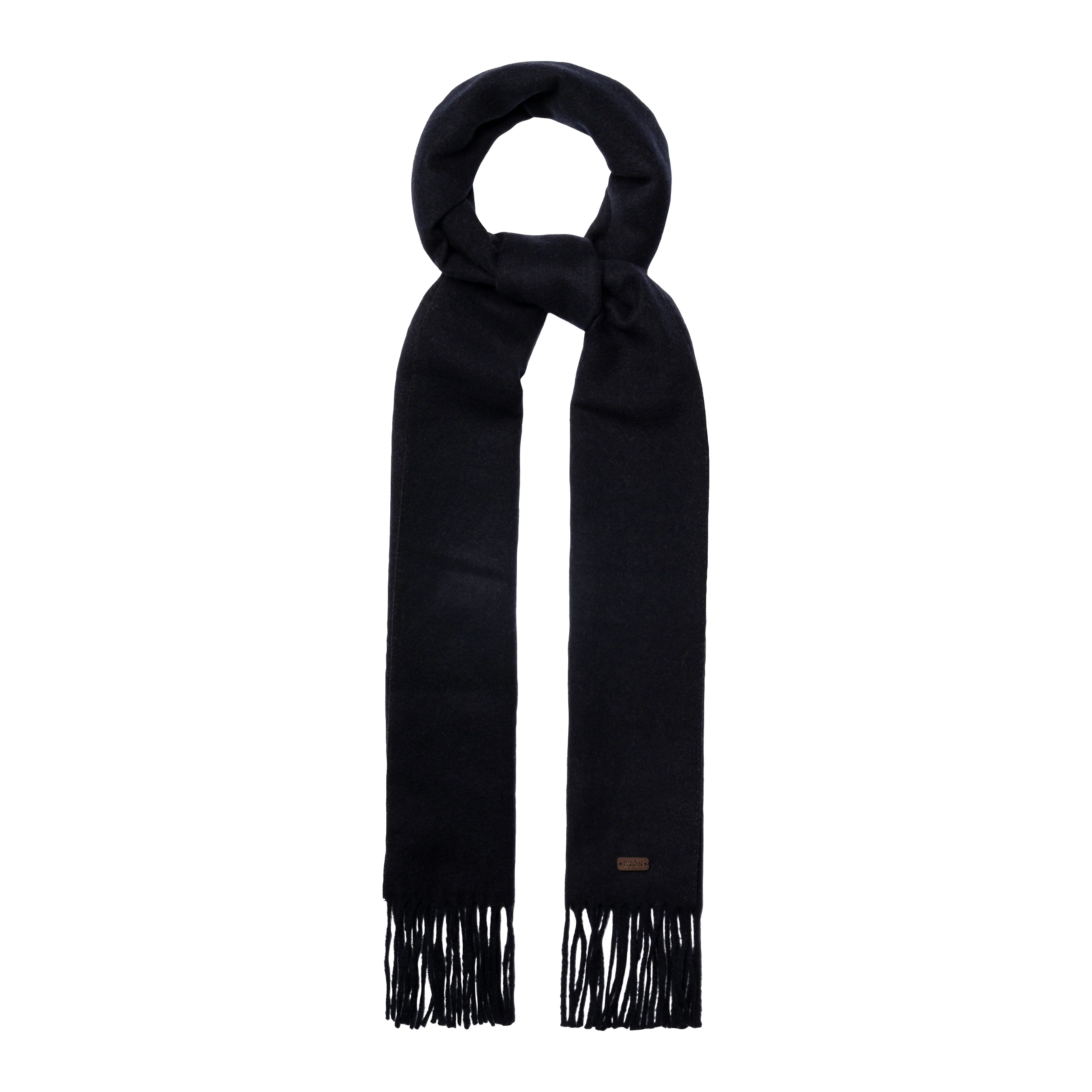 Navy Blue Ultra-Soft Two-Face Reversible Cashmere Scarf - ETON - Image 2