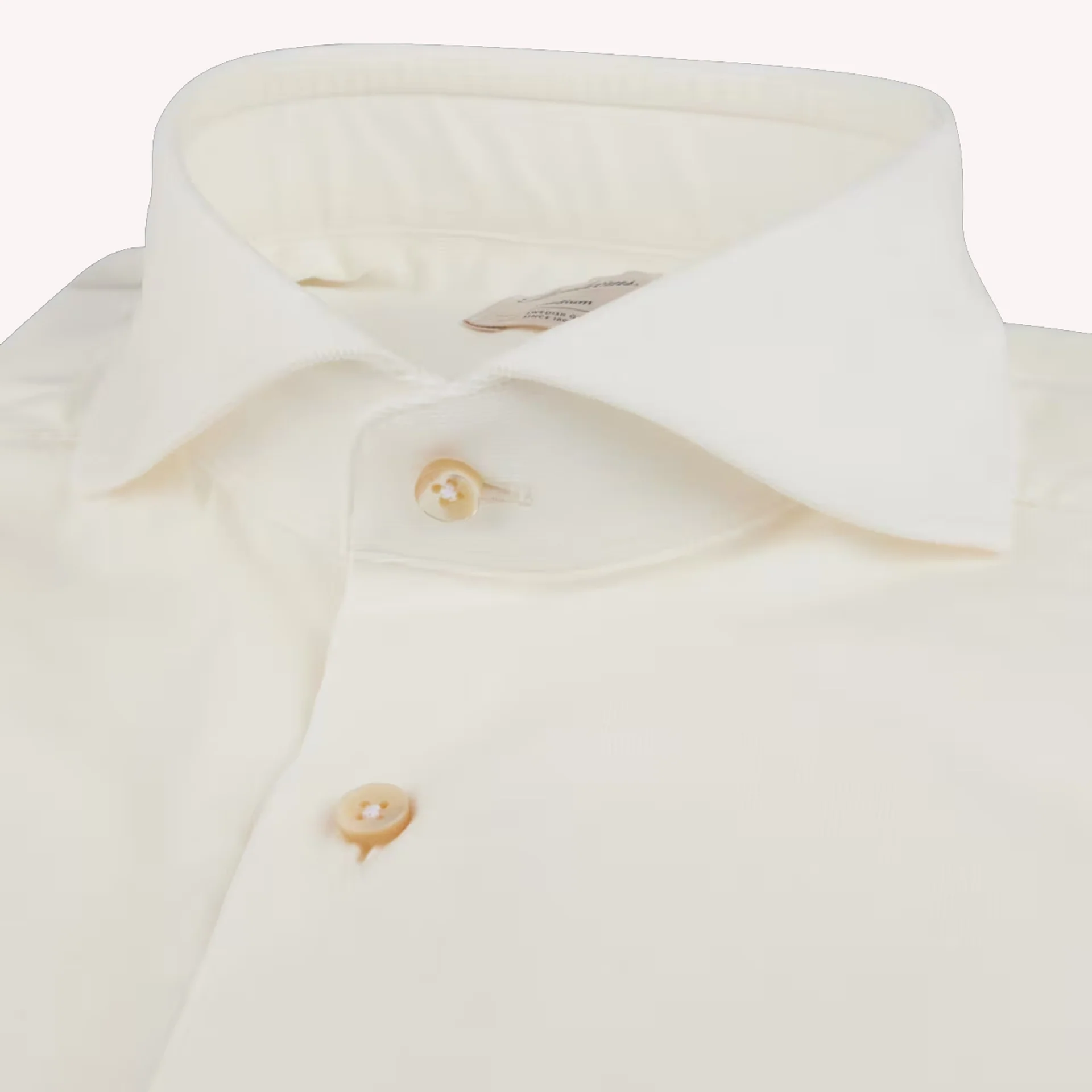 Off-White Baby Corduroy Cotton Stretch Fitted Body Shirt - Stenströms - Image 2