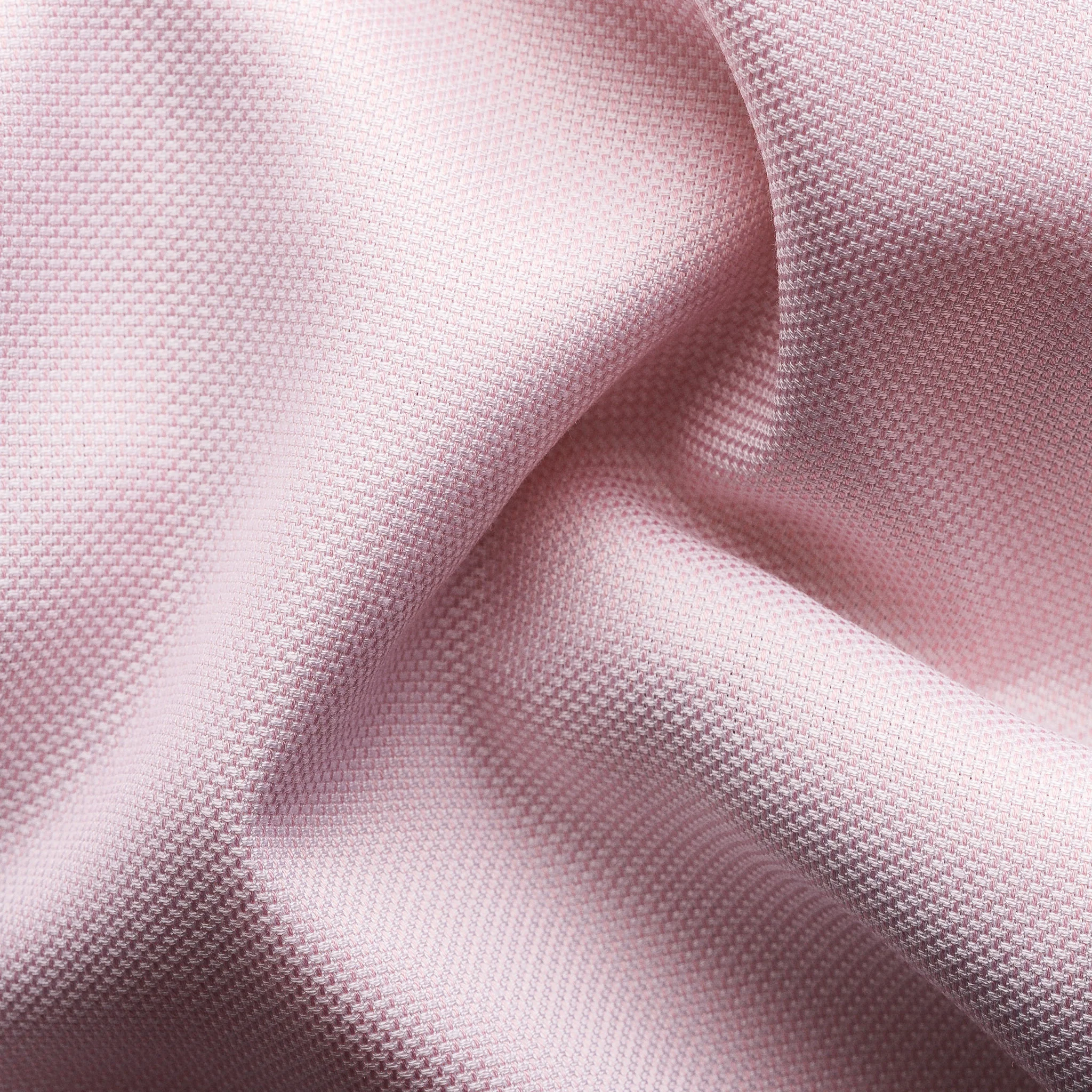 Pink Solid Oxford Cotton-Tencel Slim Fit Shirt - ETON - Image 4