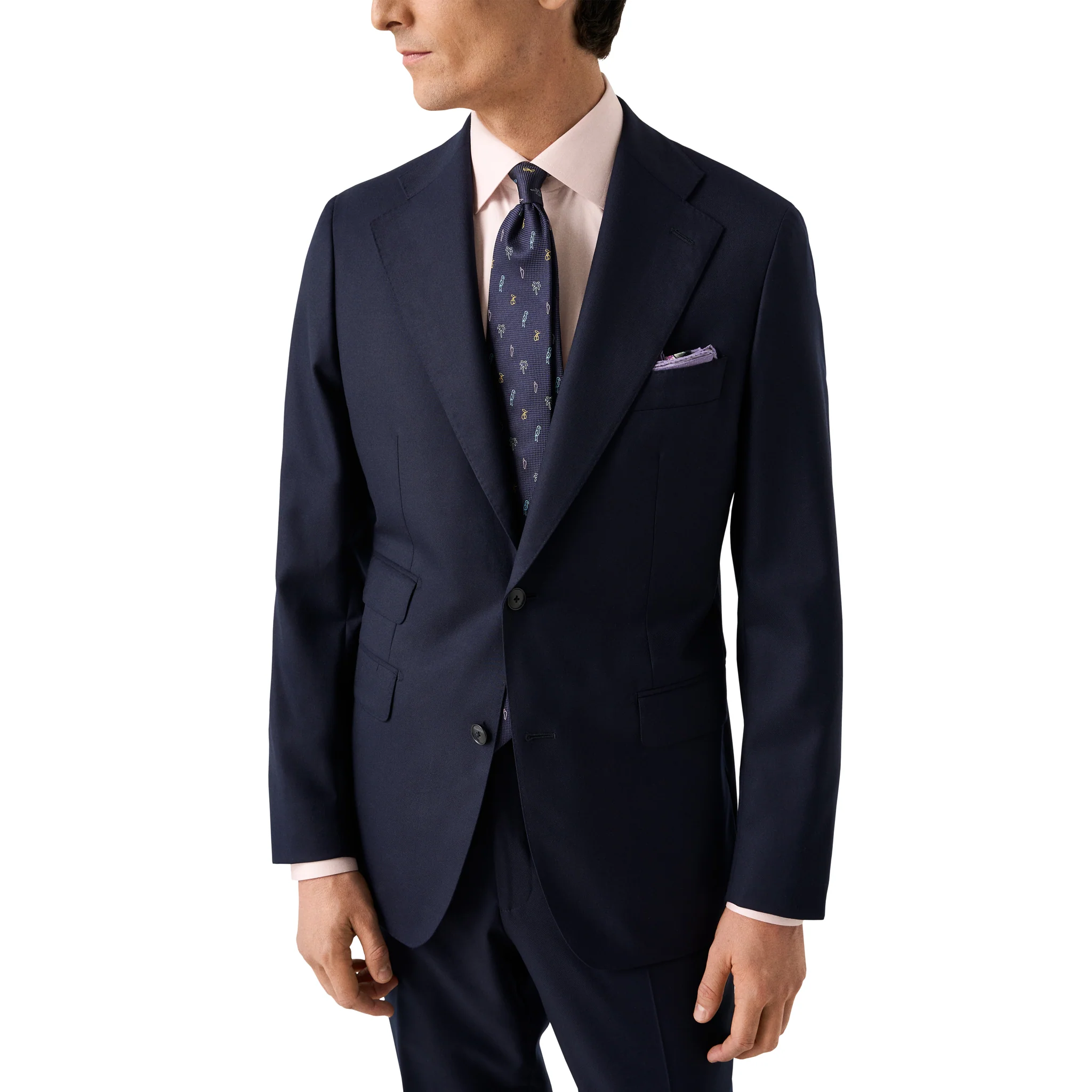 Solid Pink Cotton Tencel-Lyocell Slim Fit Shirt - ETON - Image 8