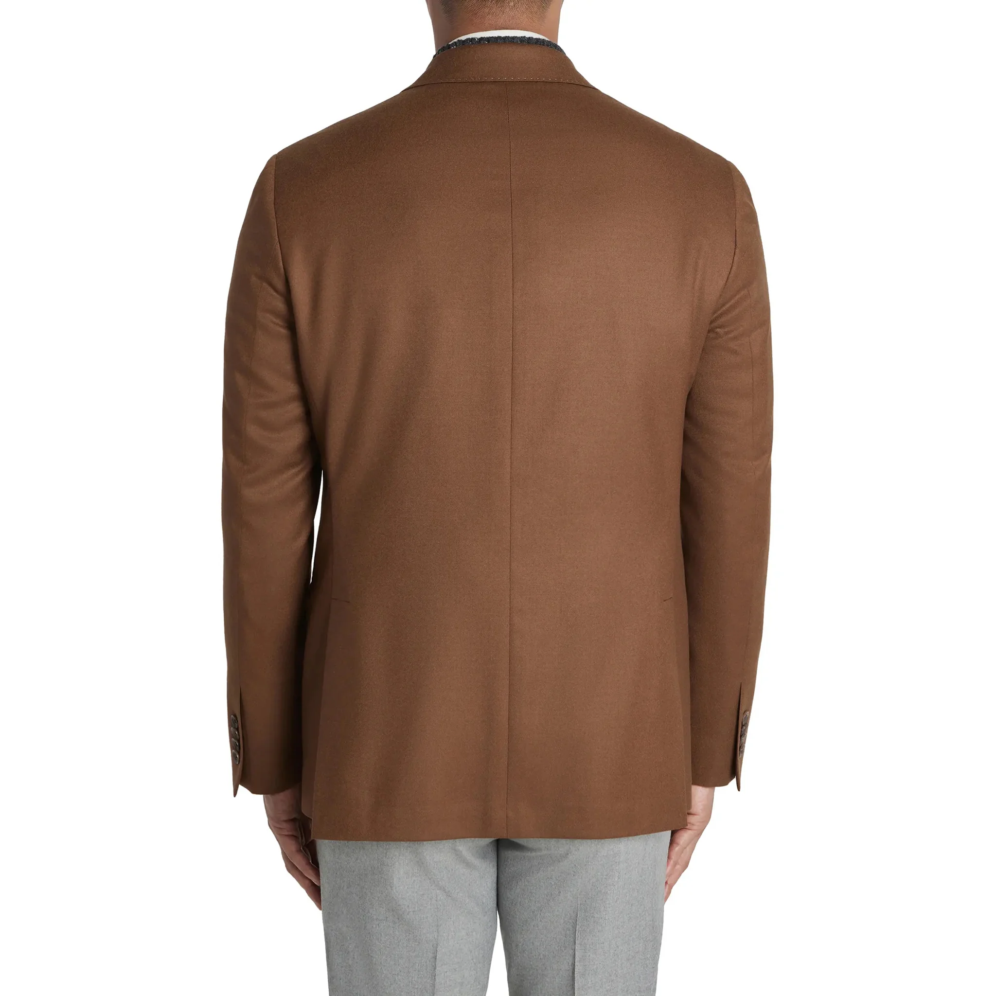Tobacco Brown Double Breasted Martin Contemporary Fit Sport Jacket - Jack Victor - Image 3