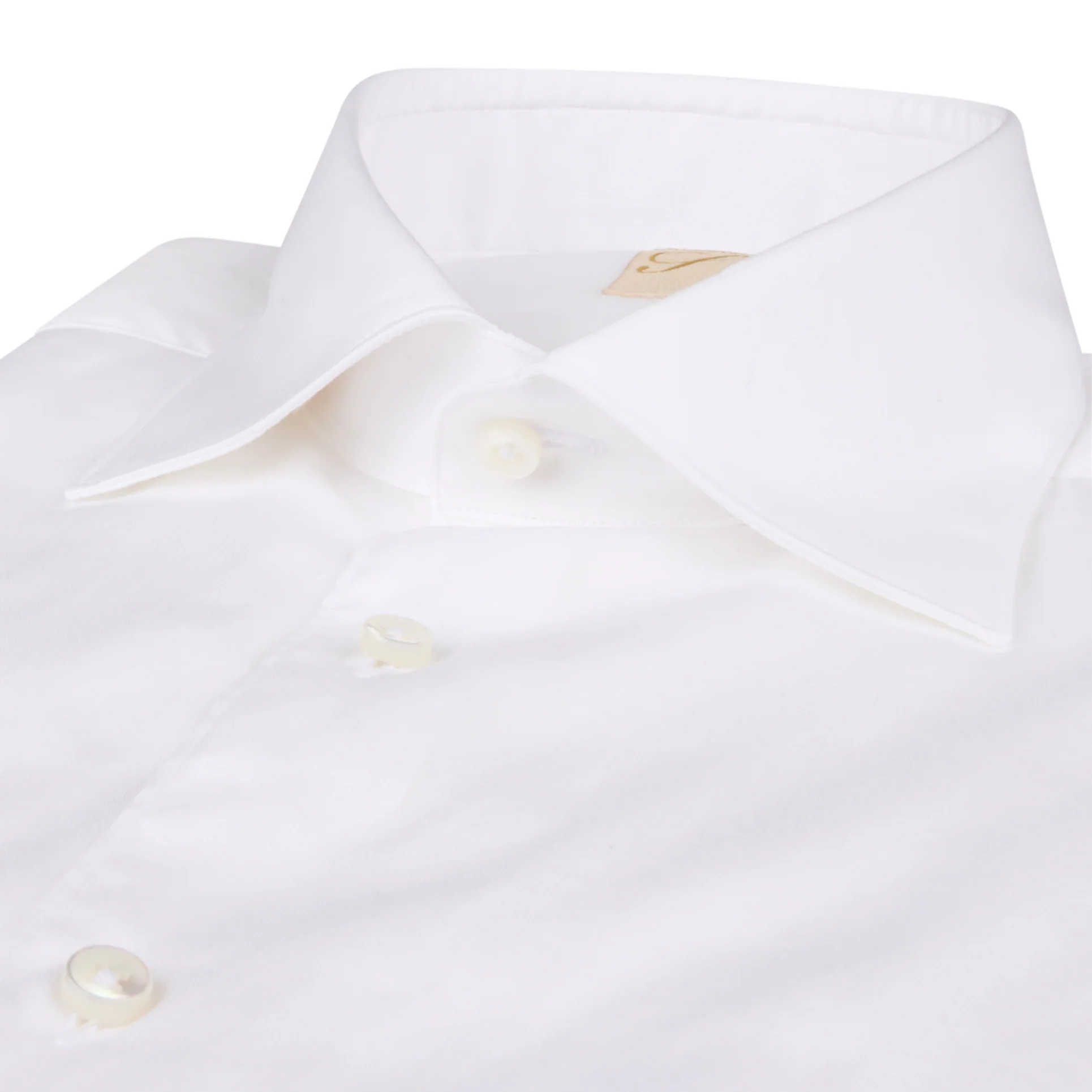 White Cotton-Silk 1899 Slim Fit Dress Shirt - Stenströms - Image 2